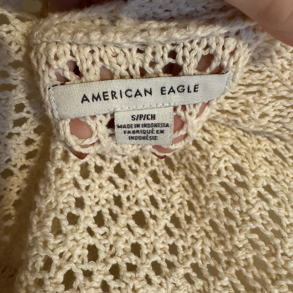 NEW American Eagle  Cream Women's Spring/Summer Sweater  SMALL    #U - Picture 11 of 11
